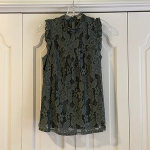 Green Lace Blouse!